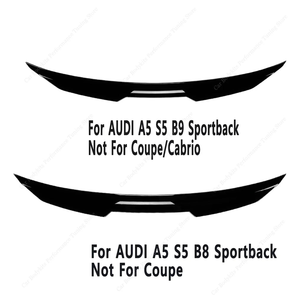 PSM Style Rear Spoiler for AUDI S5 A5 RS5 B8 B8.5 B9 B9.5 FSI TFSI TDI 4-DOOR Sportback Rear Bodykits Tail 2009-2024 Tuning