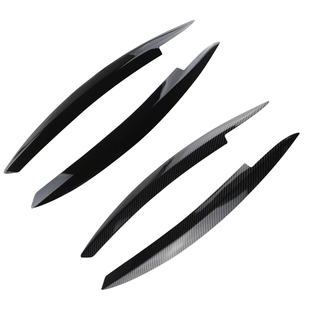 2Pcs Car Headlight Eyebrow Eyelids Stickers Trim Cover for Volkswagen VW GOLF 6 VI MK6 GTI GTR GTD 2008 - 2013 Accessories