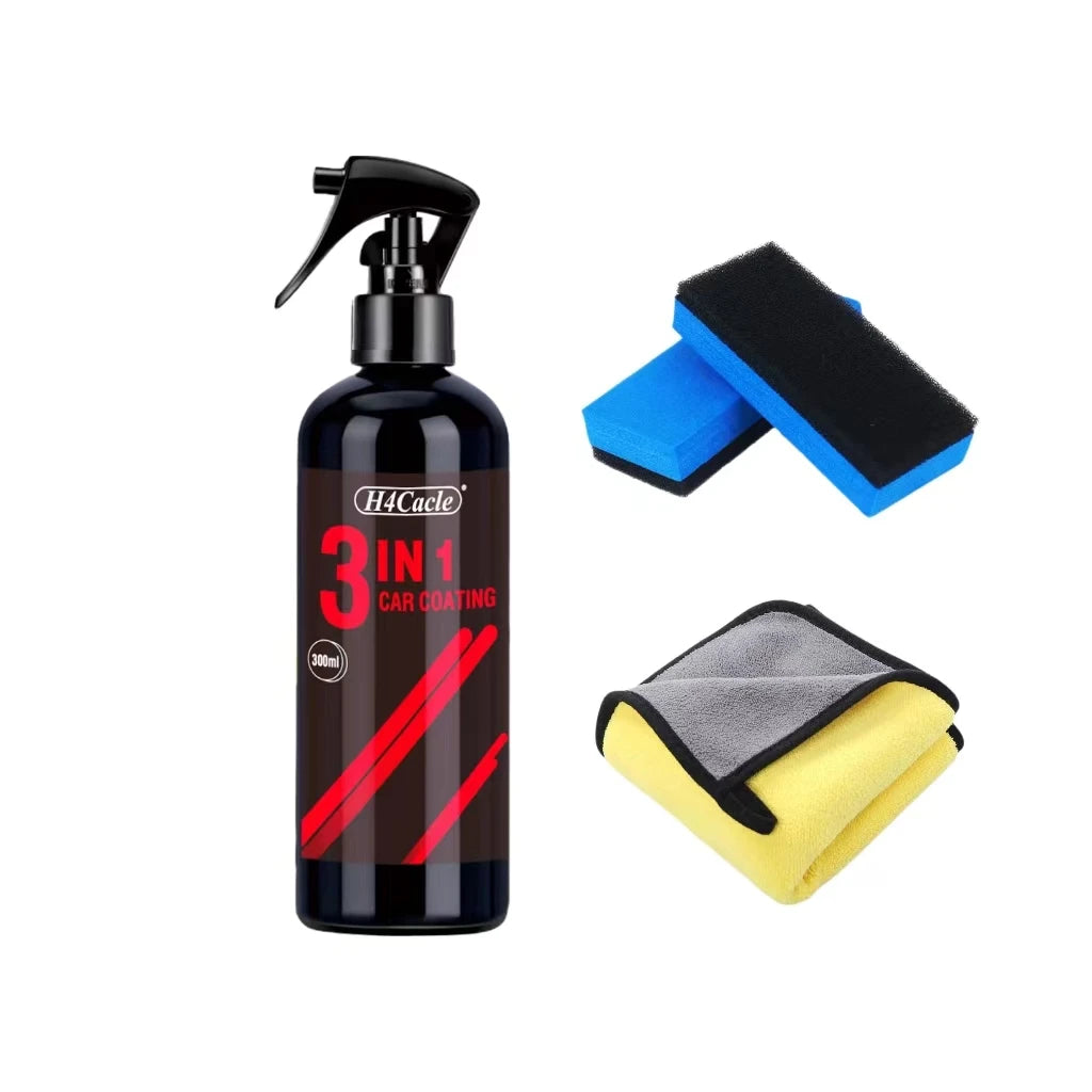 3 in 1 High Protection Quick Ceramic Coating Nano Spray Car Coating Wax Polishing Spray Plastic Refresh Fast Fine Scratch Repair