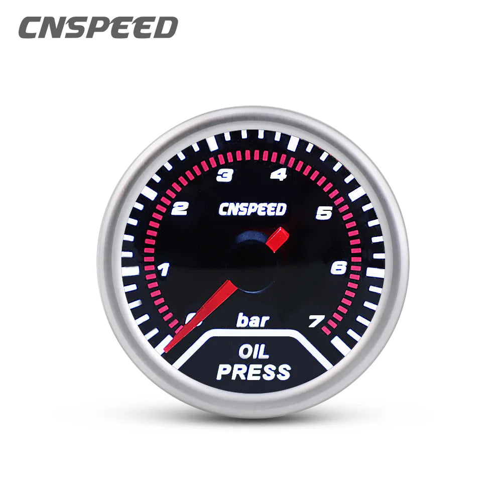 2" 52Mm New Car Turbo Boost Gauge Bar Psi Water Temperature Gauge Sensor Oil Temp Oil Press Meter Voltmeter Tachometer / Holder
