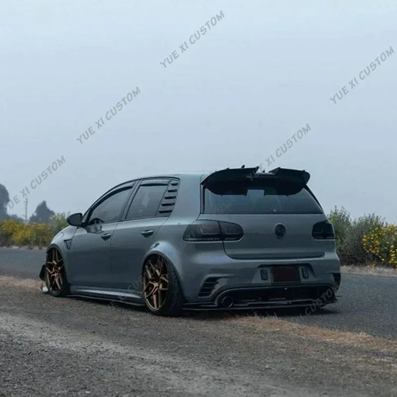 For VW Golf MK6 GTI R20 MK7 GTI R-Line MK8 TDI TSI Rear Spoiler Wings AK Style Rear Trunk Roof Lip Spoiler Splitter Body Kit