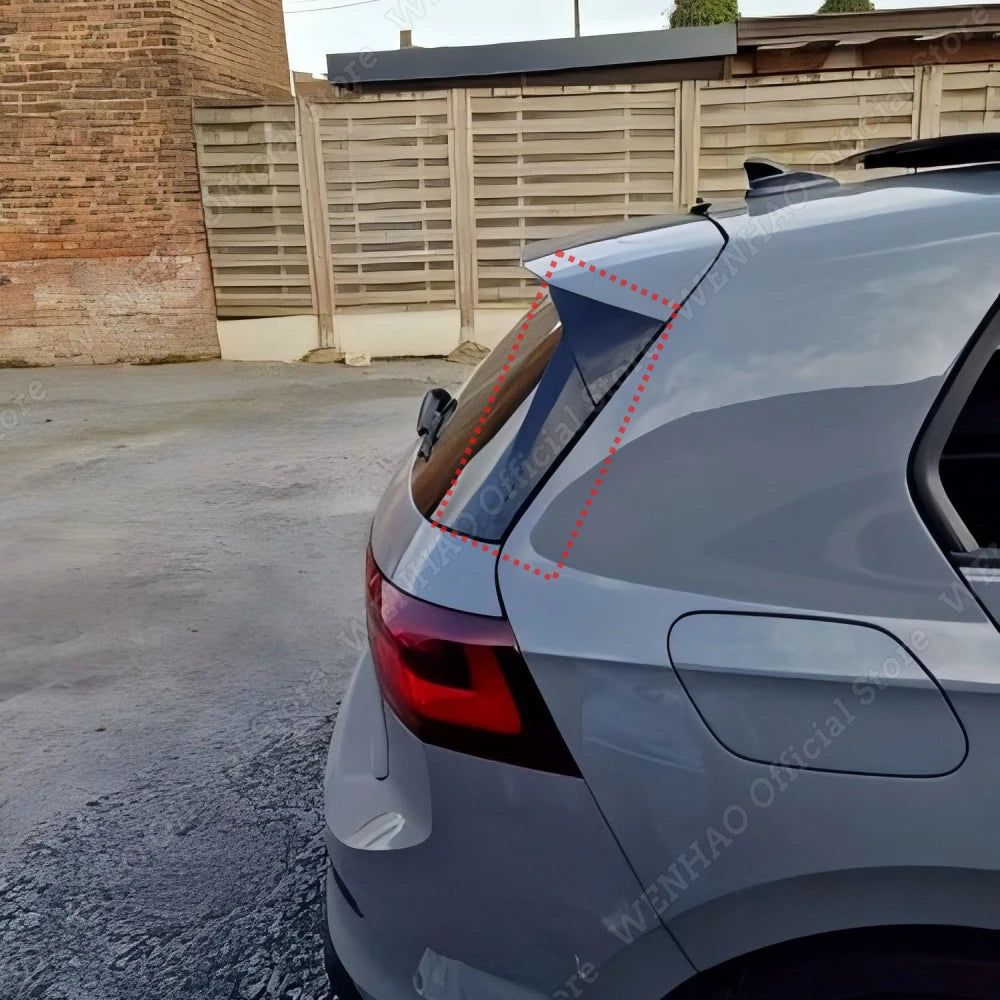 2PCS for Volkswagen Golf 8 MK8 GTI GTD TSI TDI 2020 2021 2022 2023 Rear Side Bumper Spoiler Wing Bodykit Auto Accessories Tuning