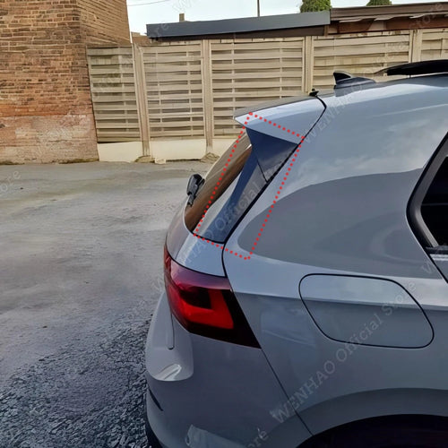2PCS for Volkswagen Golf 8 MK8 GTI GTD TSI TDI 2020 2021 2022 2023 Rear Side Bumper Spoiler Wing Bodykit Auto Accessories Tuning
