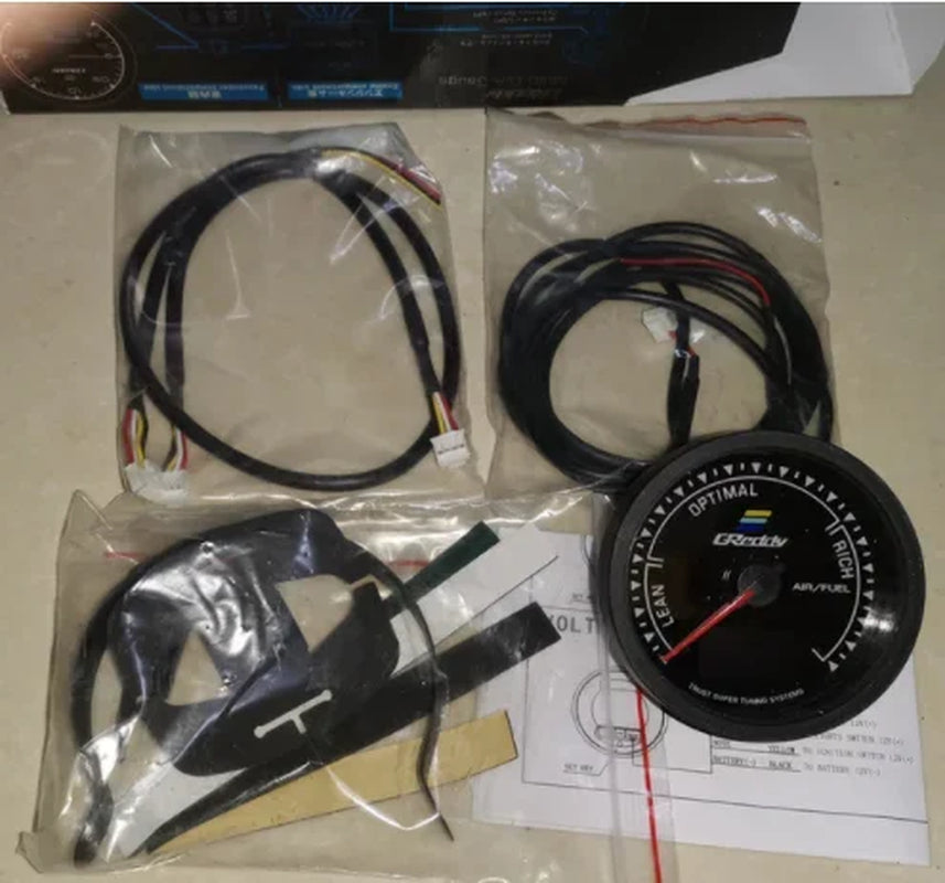 Greddi Boost Gauge 62Mm 2.5 Inch 7 Colors LCD Display Turbo Oil Pressure RPM Water Temp Tachometer Racing Meter with Sensor