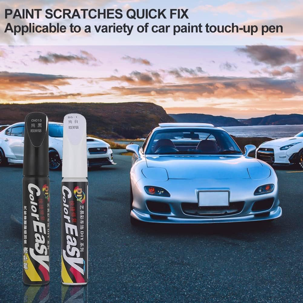 Bolígrafo Reparador Arañazos Coche,Bolígrafo Retoque Coche,Rotulador Arañazos Coche,Rotulador Retoque Pintura Coche,Pluma De Retoque Del Coche,Rotulador Reparación Arañazos Coche,Negro Y Blanco