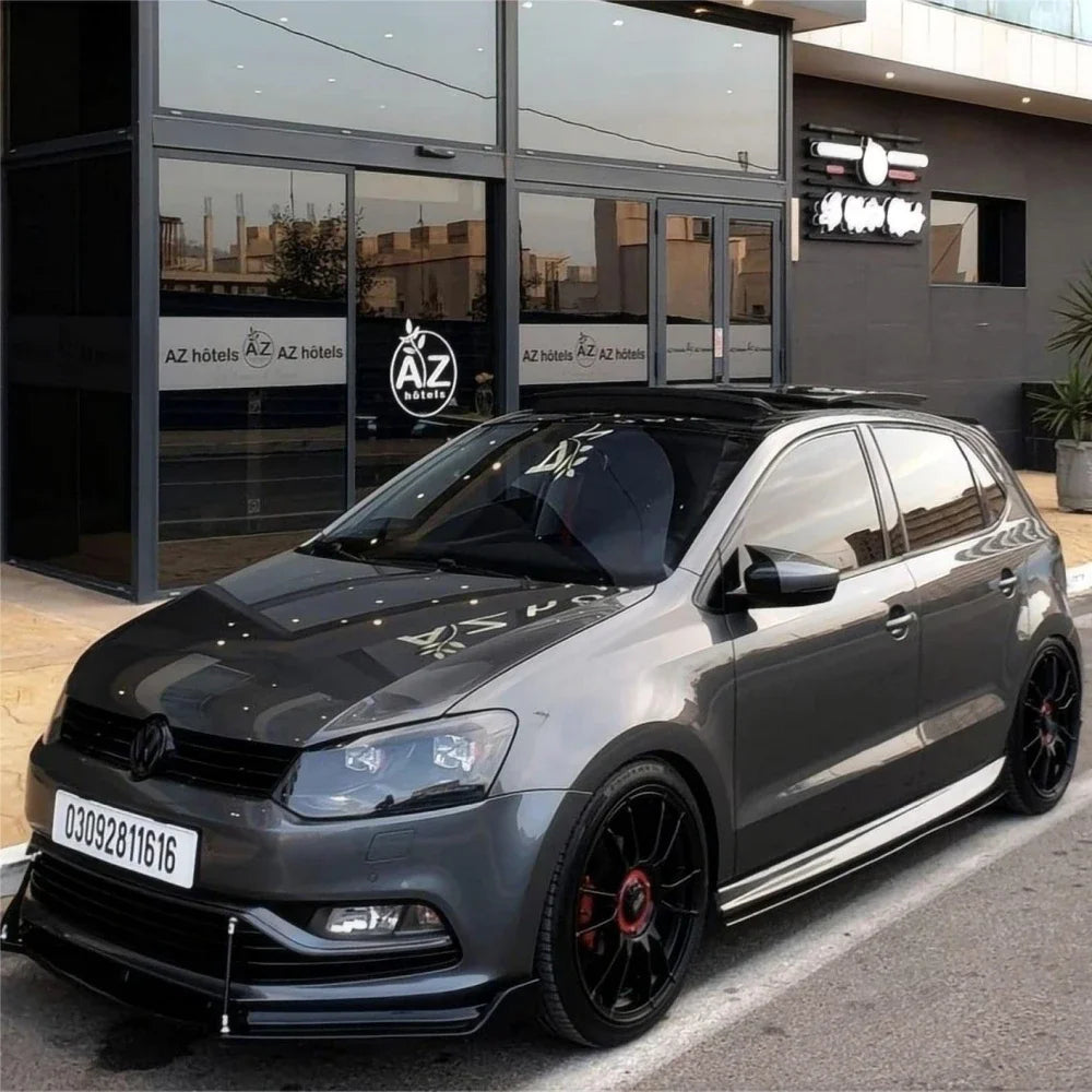 Maxton Style Gloss Black Front Bumper Splitter Lip for VW Golf 7 7.5 GTI GTD R R-Line 2013-2020 Bumper Diffuser Spoiler Guard